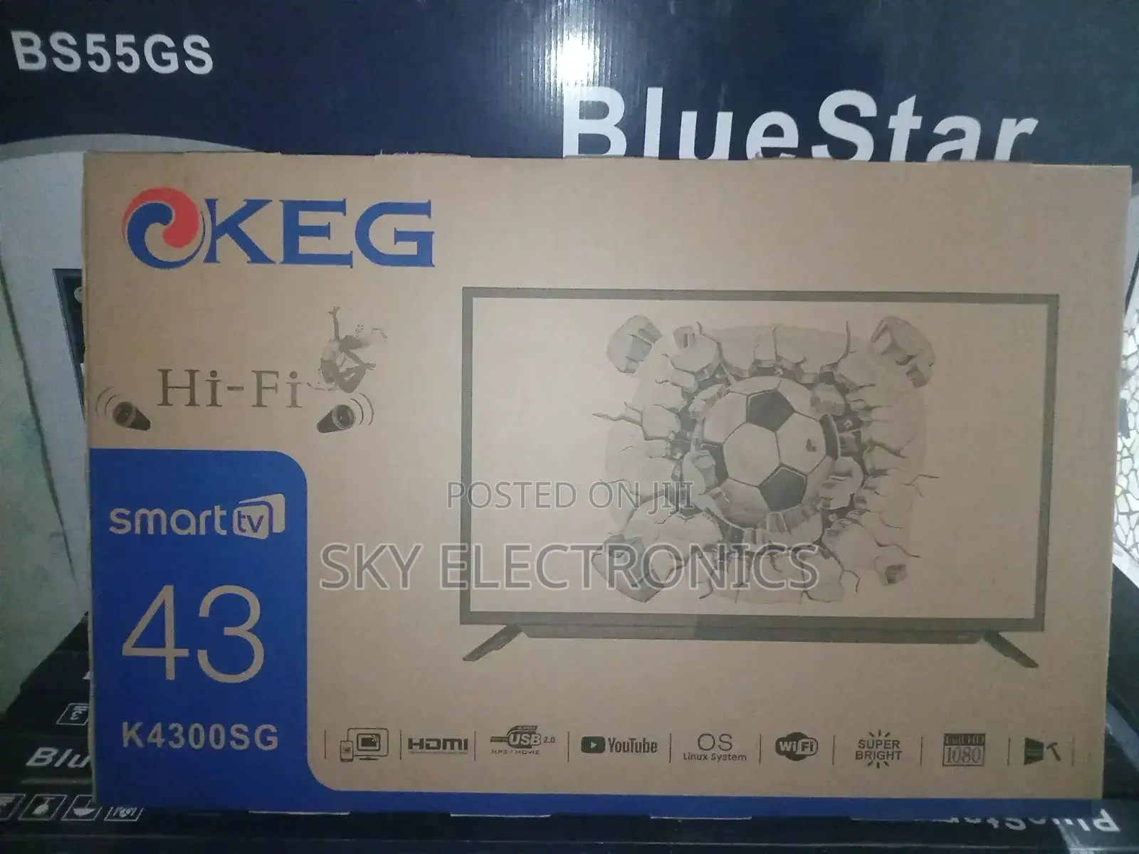 Keg 43inch Tv Smart Android New 2025 Model