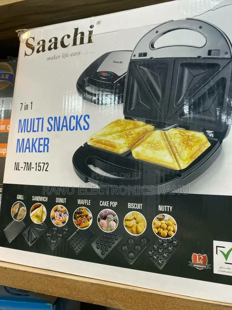 Sacchi 7in1 Waffle Baker