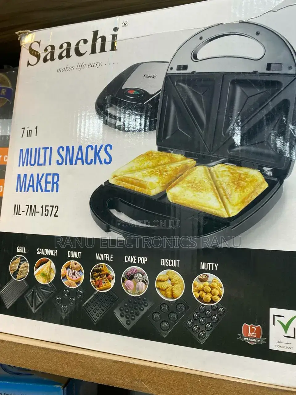Sacchi 7in1 Waffle Baker