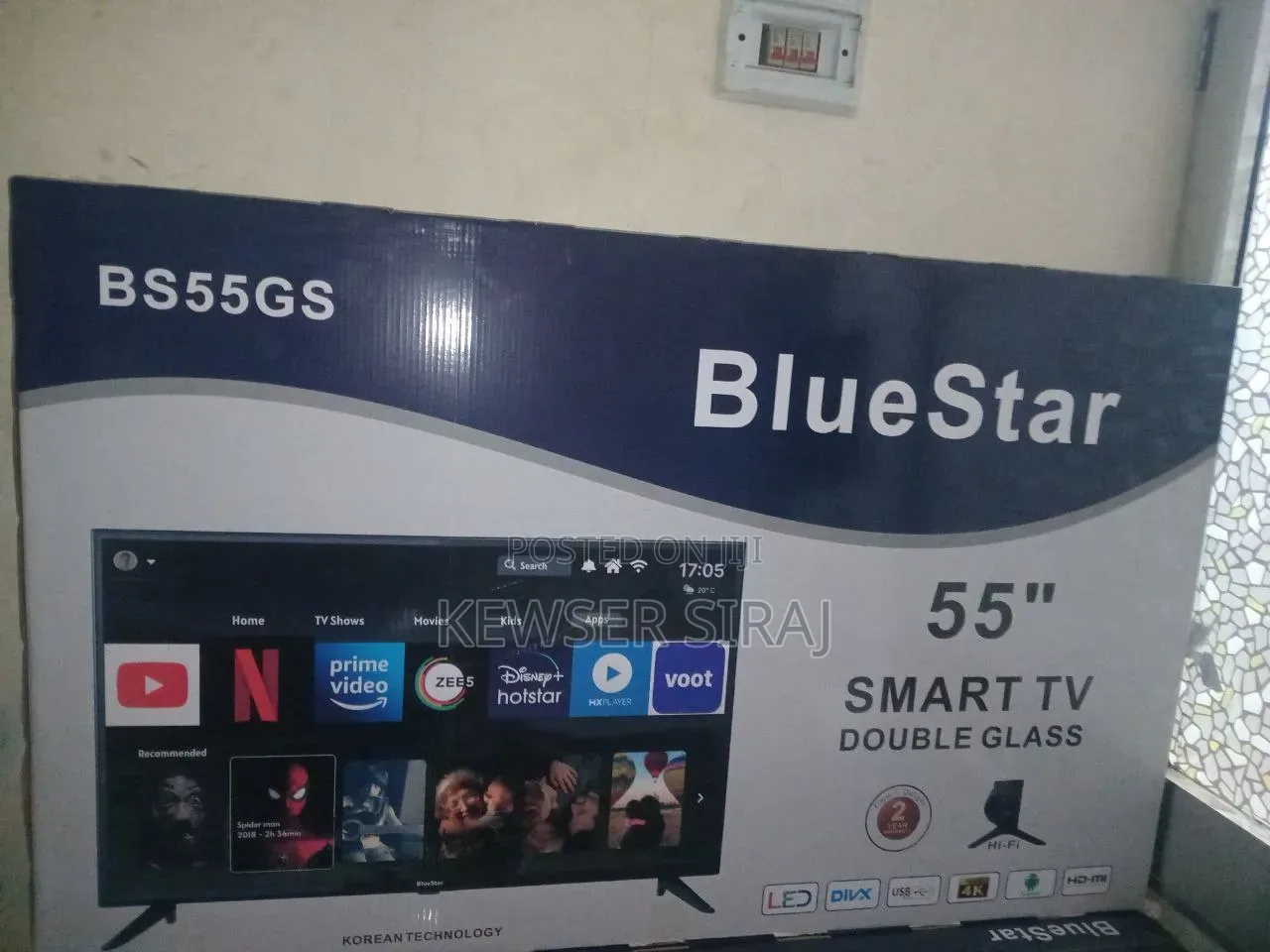 Blue Star 55inch Tv Smart Android New 20 25 Model