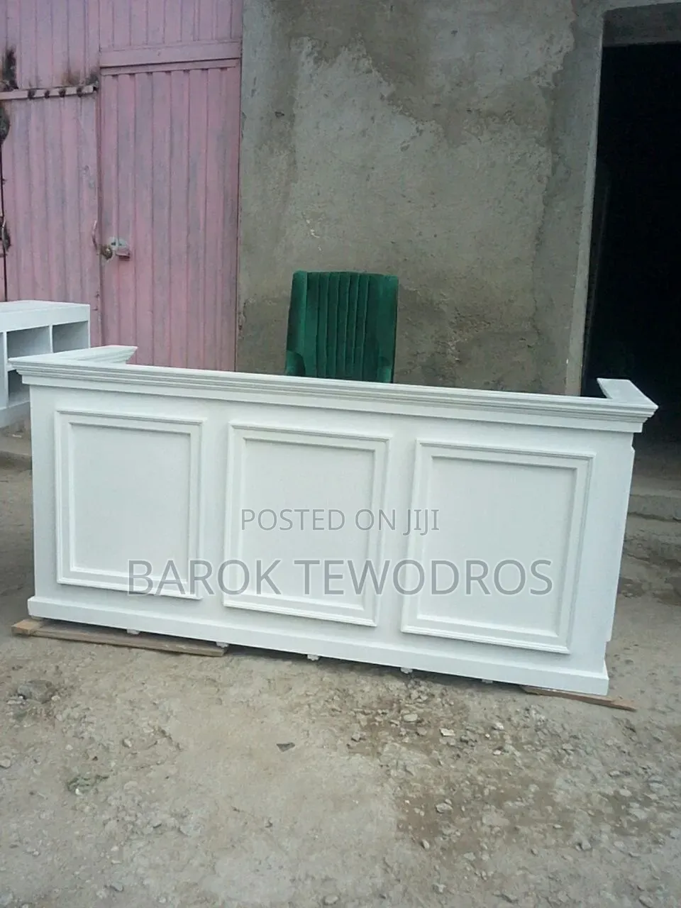 White Reception Desk