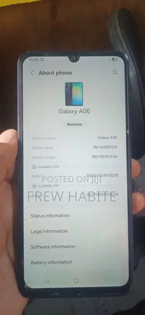 Samsung Galaxy A06 64 GB Black
