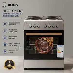Boss 60x60cm Stainless Steel Freestanding Oven Cooker