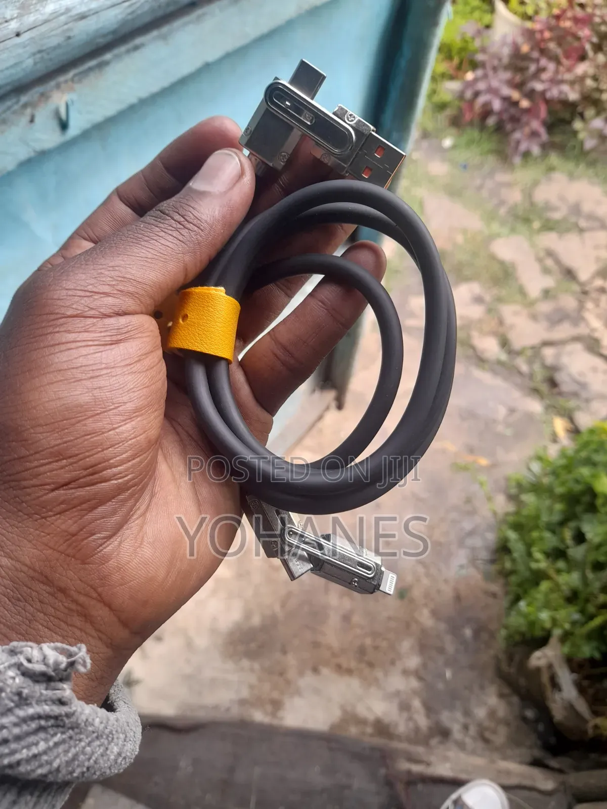 Original 4 in 1 Iron Body Usb Charger and Data Cable