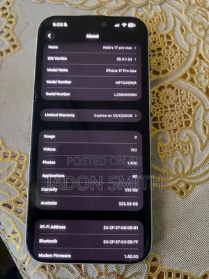 Apple iPhone 17 Pro Max 512 GB Silver