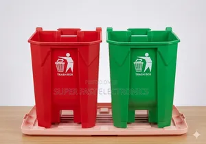Garbage 20l Plastic Pedal Trash Bin Set – Dual Waste Home, Office