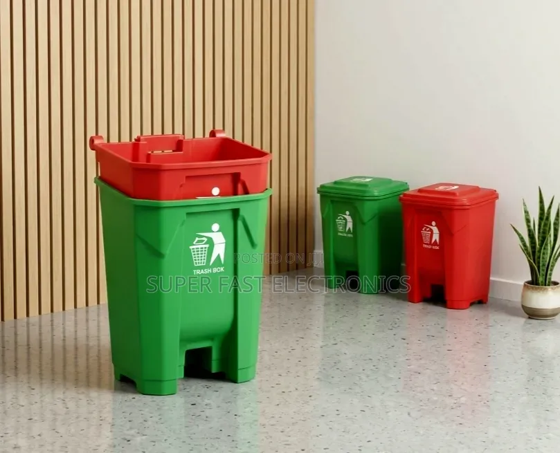 Pedal Trash Bin Set –20l Dual Waste Recycling Home, Office