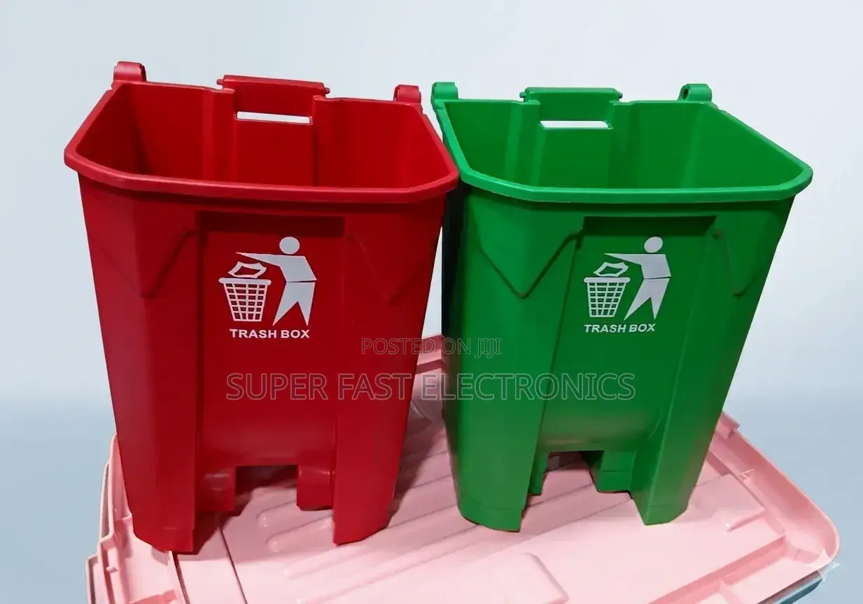 Pedal Trash Bin Set –20l Dual Waste Recycling Home, Office