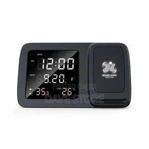 Rise Digital Alarm Clock Wireless Charger