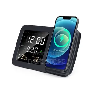 Rise Digital Alarm Clock Wireless Charger