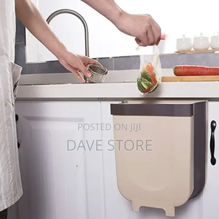 2 In1foldable And Door Hanging Trash Can