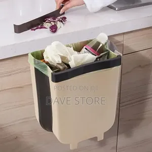 2 In1foldable And Door Hanging Trash Can