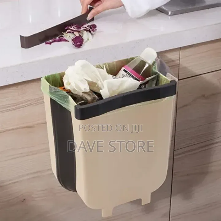2 In1foldable And Door Hanging Trash Can