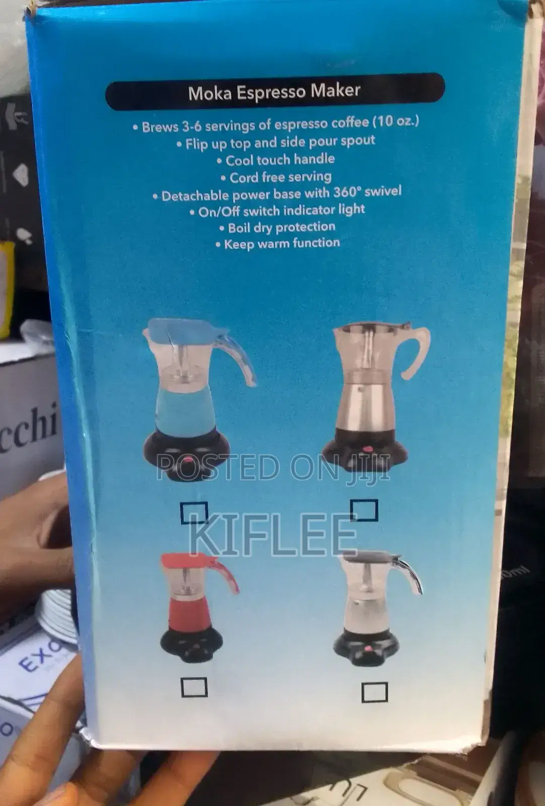 Original Electric Moka Pot Coffee Maker (ዘመናዊ የኤሌክትሪክ ቡና ማፍያ)
‎