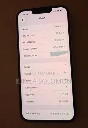 Apple iPhone 14 128 GB Gray