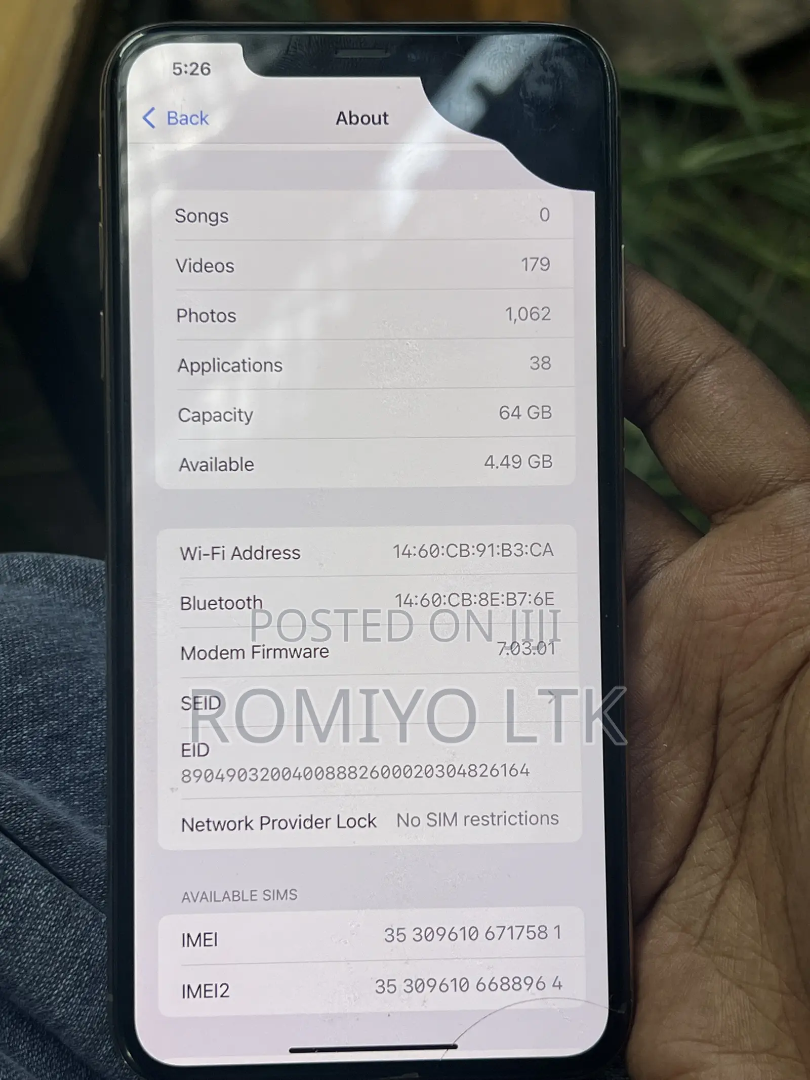 Apple iPhone XS Max 64 GB Gold