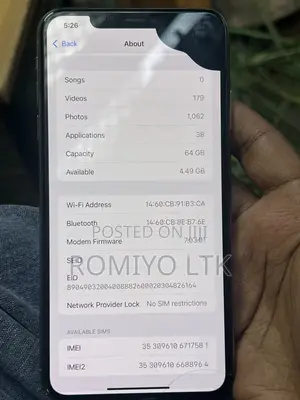 Apple iPhone XS Max 64 GB Gold