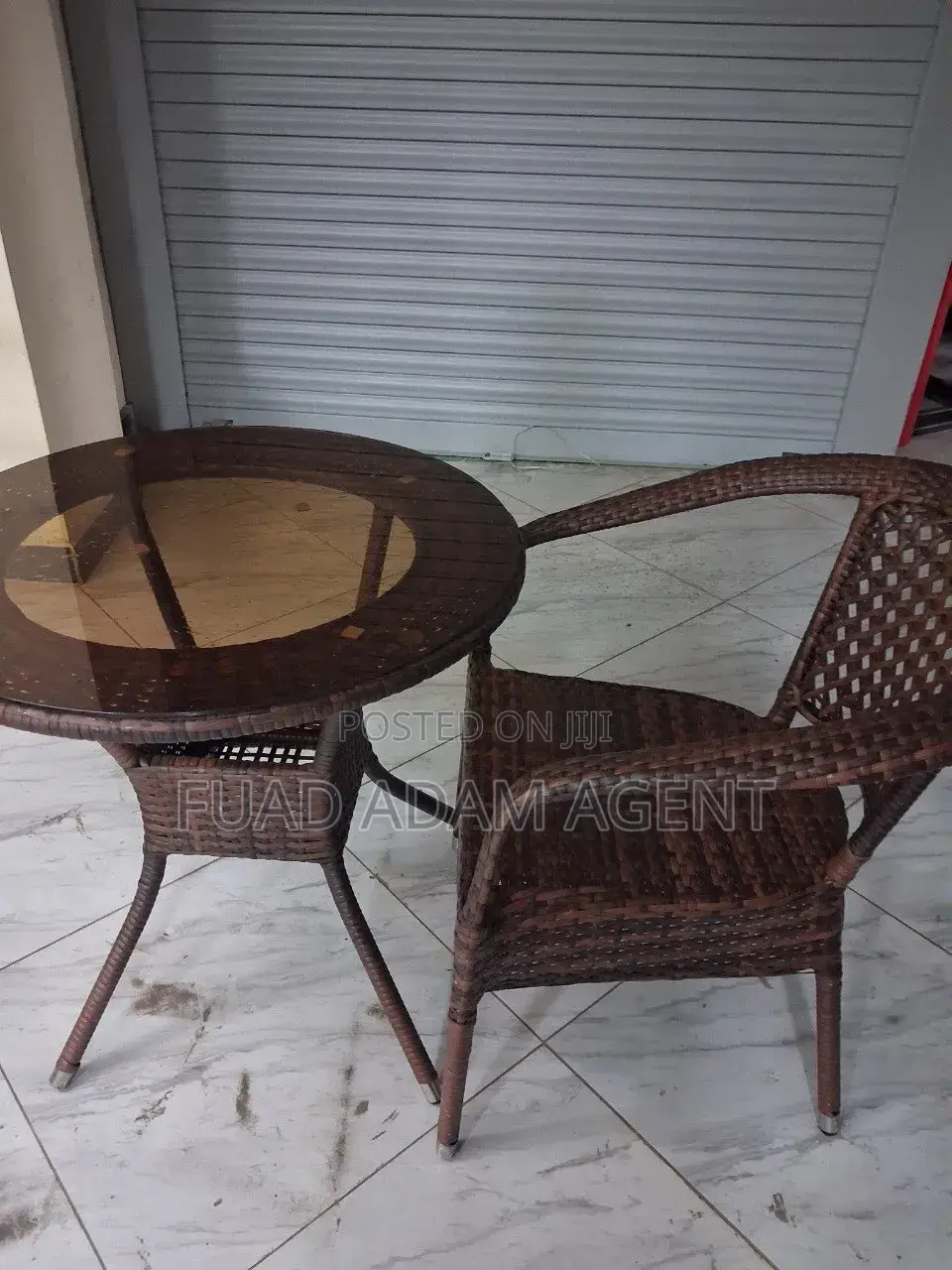 Balcony Table Chair Set – 1Table 1 Chair 
የባልኮኒ 1ጠረጴዛ ከ 1 ወንበር ጋር