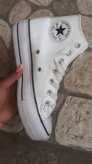 White Converse All Star High Tops