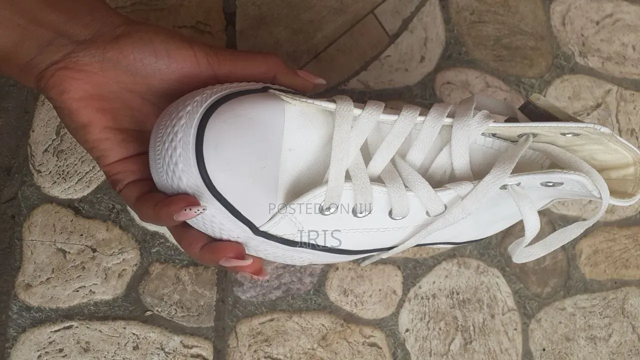 White Converse All Star High Tops