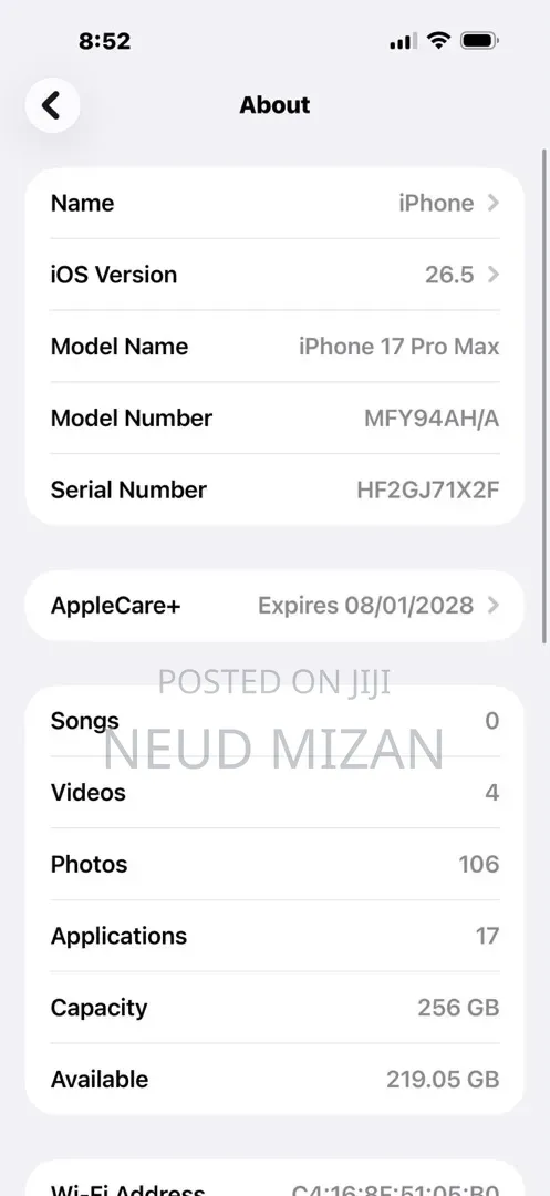 Apple iPhone 17 Pro Max 256 GB Orange