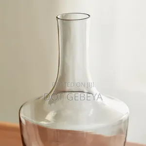 This Amber-Colored Decanter and Glass Set,