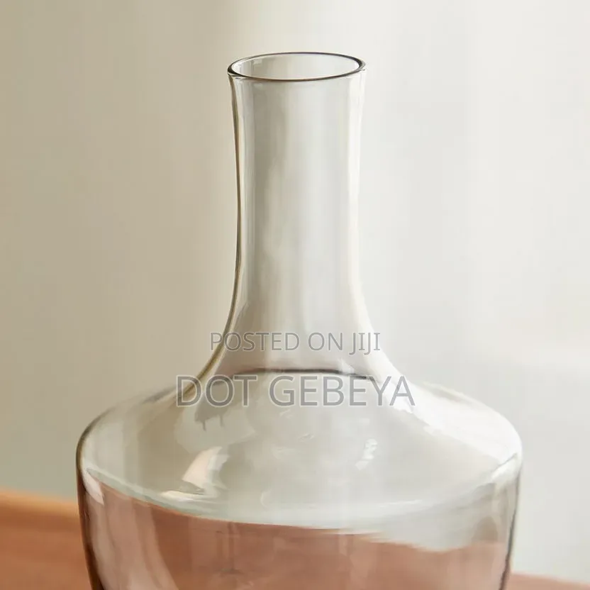 This Amber-Colored Decanter and Glass Set,