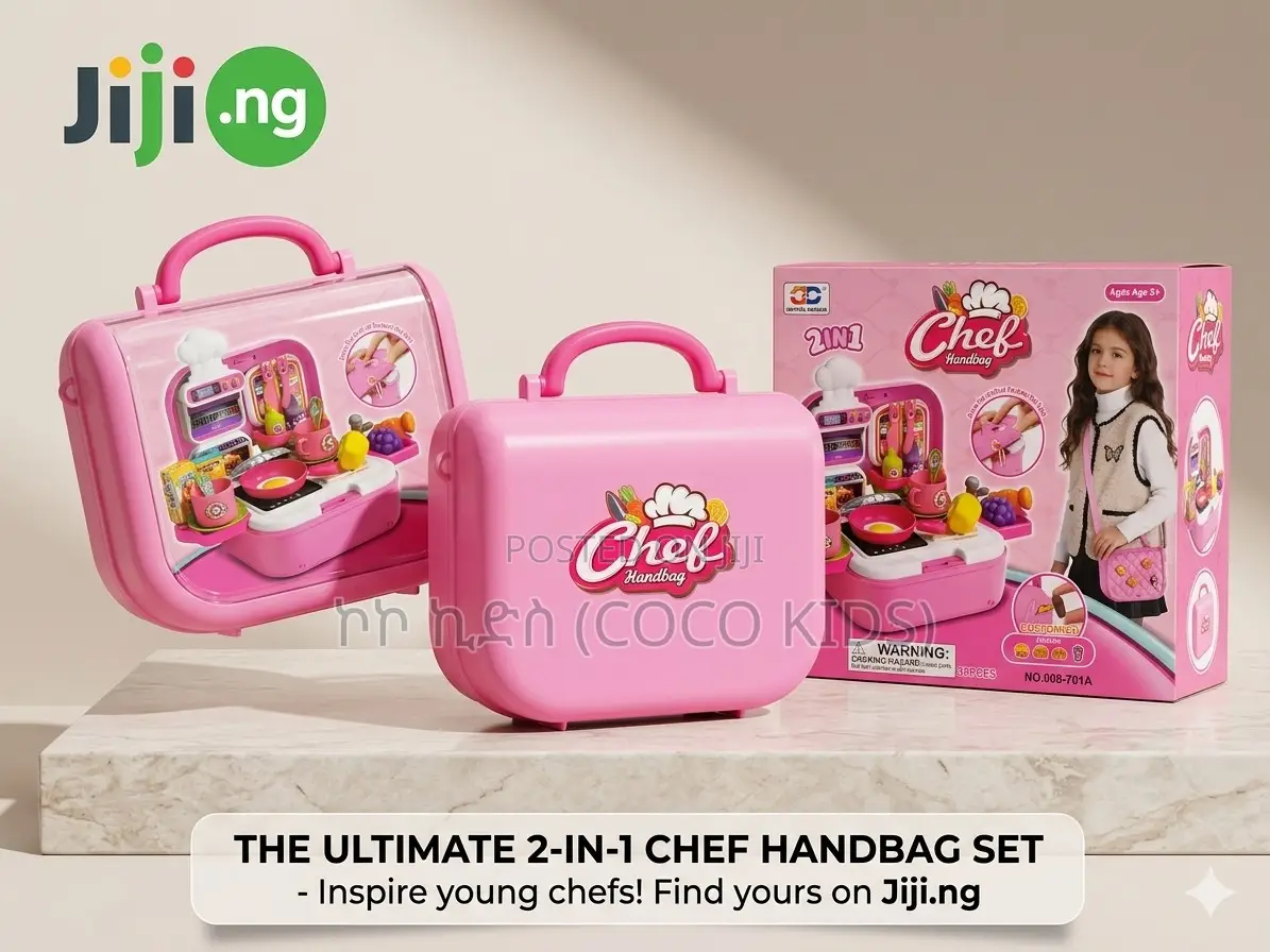 2-in-1 Chef Handbag / Role-Play Kitchen Toy.