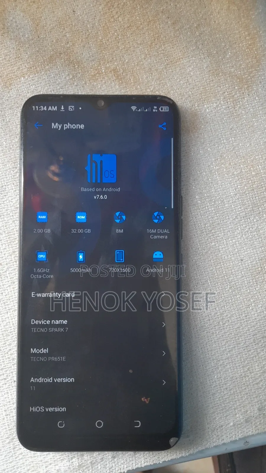 Tecno Spark 7 32 GB Black