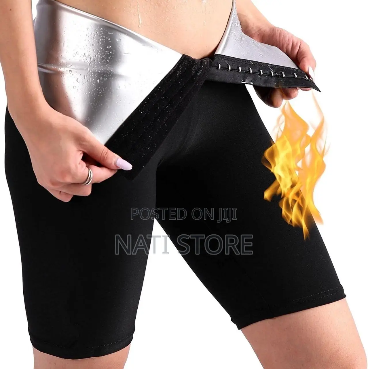 High Waist Sauna Sweat Shorts