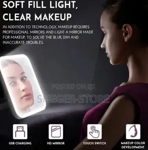 High Quality and Durability Led Light Make Up Mirror የሜካፕ መስታወት