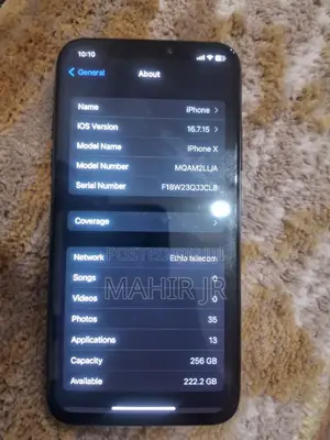 Apple iPhone X 256 GB Black