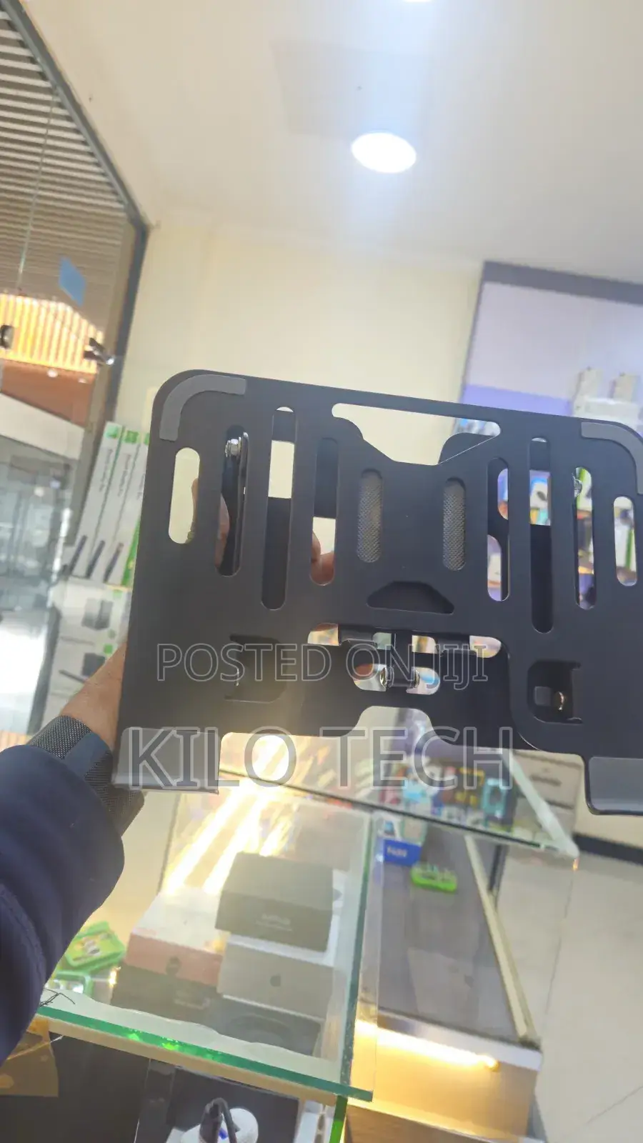 Premium Ergonomic Laptop Phone Stand(Dual Slot)