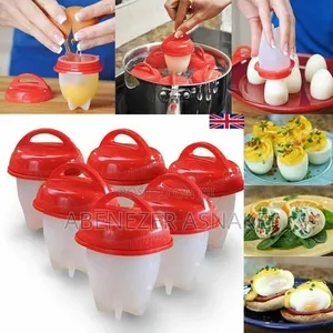 6 Pc Silicone Egg Boiler