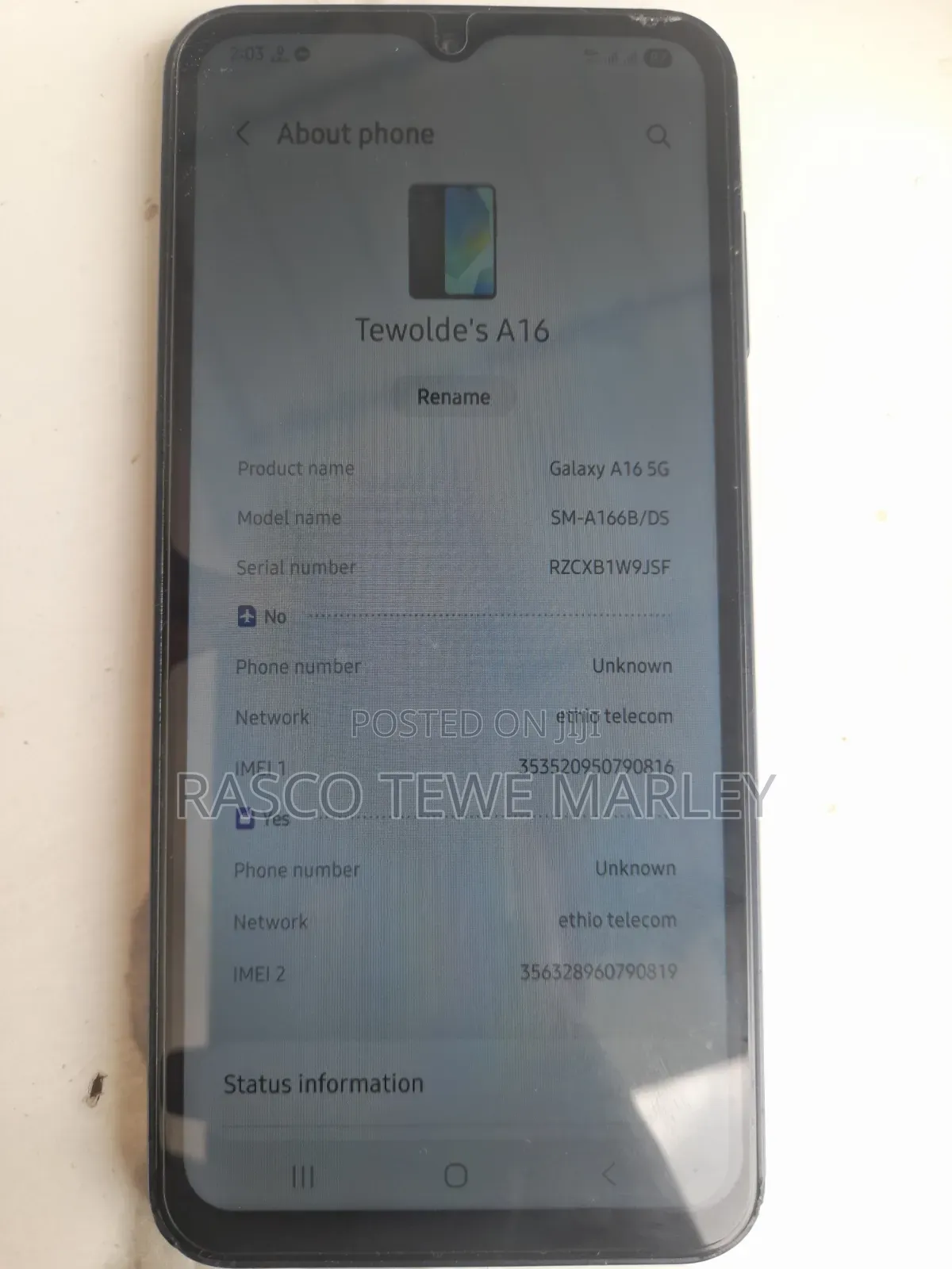 Samsung Galaxy A16 5G 128 GB Gray