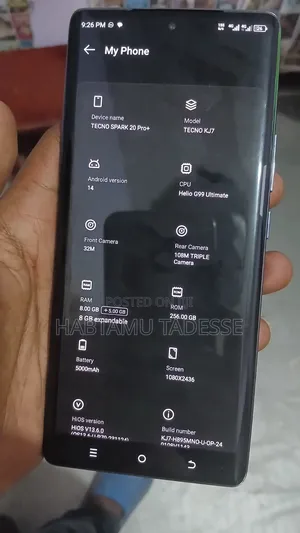 New Tecno Camon 20 Pro 256 GB Blue