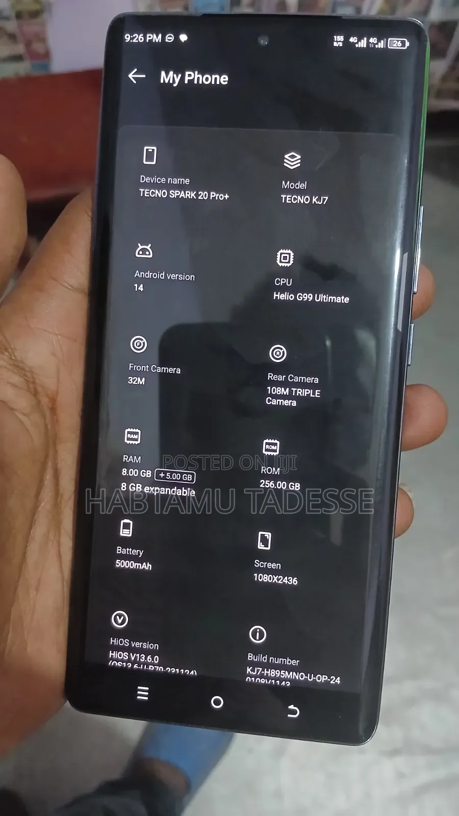 New Tecno Camon 20 Pro 256 GB Blue