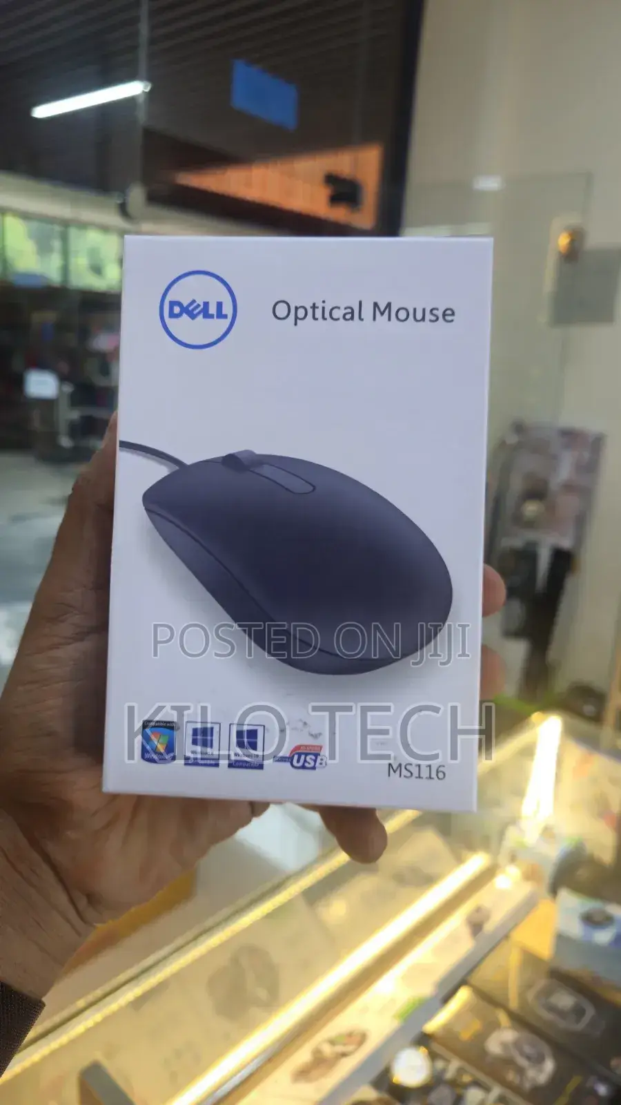 Dell Ms116 Wired Optical Mouse