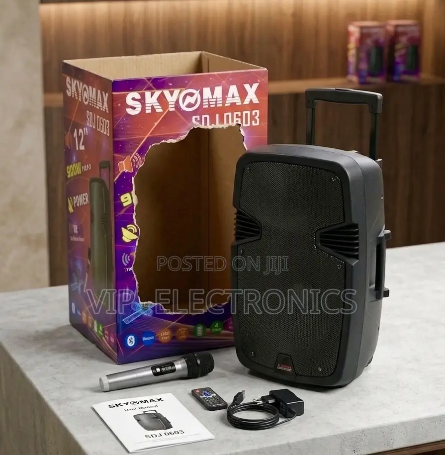 Skyomax Portable Speaker 12-Inch Speaker 900w