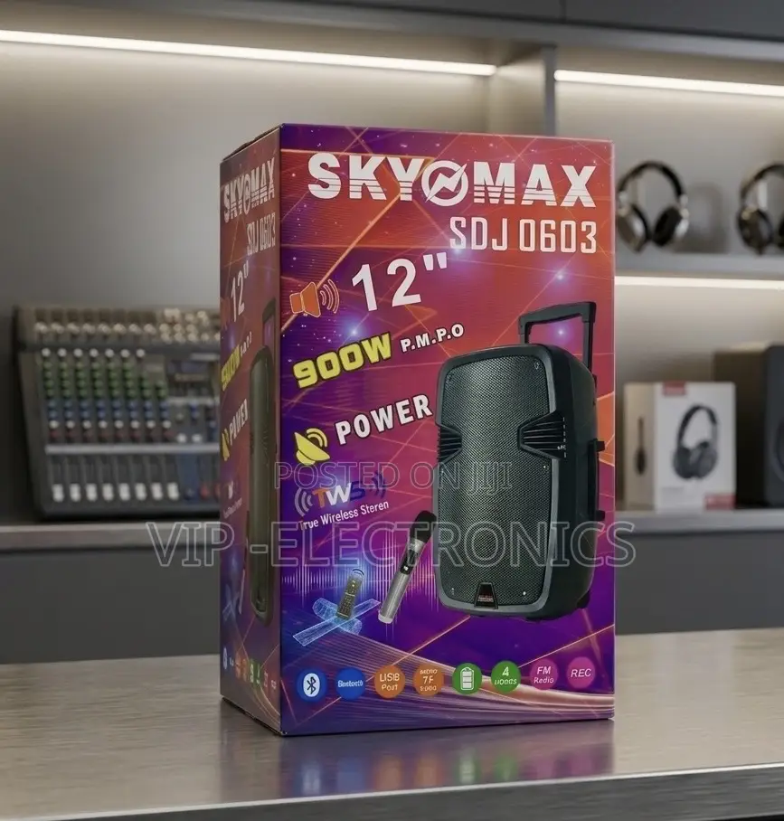 Skyomax Portable Speaker 12-Inch Speaker 900w