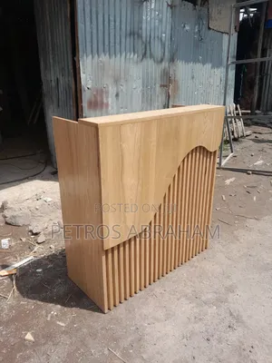 Simple Reception Table Full Oak Material