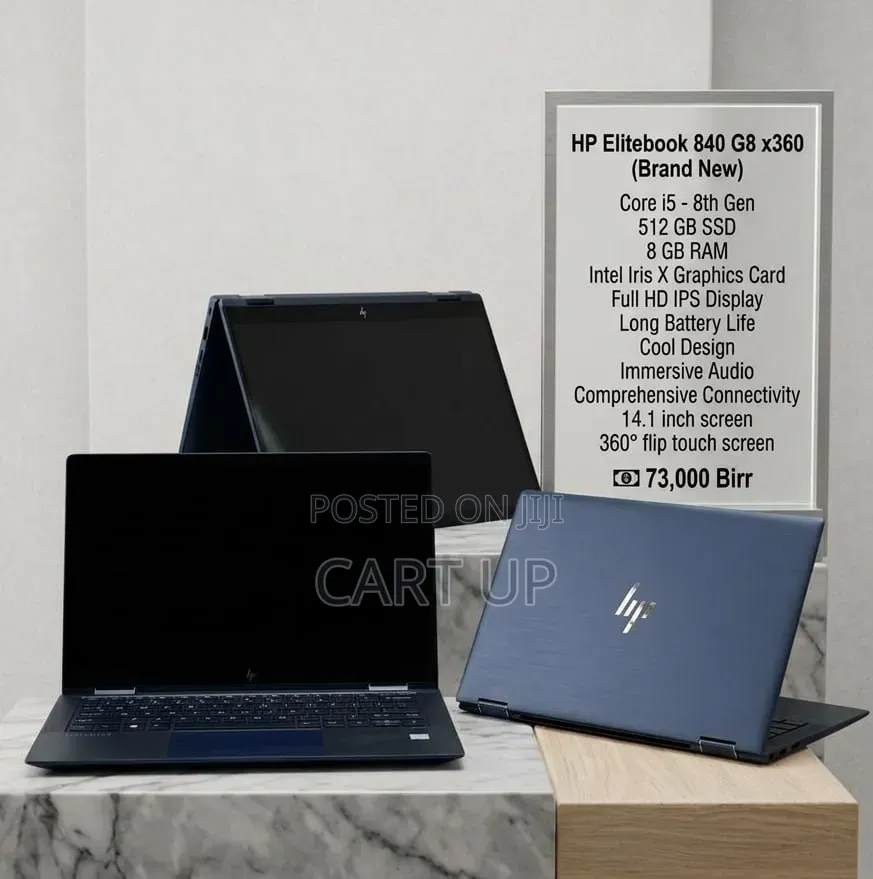 New Laptop HP EliteBook 840 8GB Intel Core i5 SSD 512GB