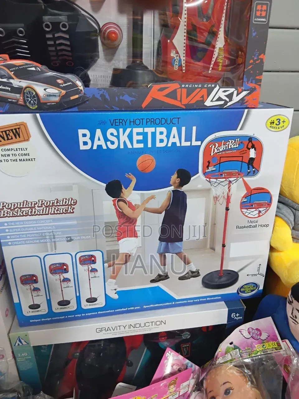 Kids Ad Justable Basketball Set