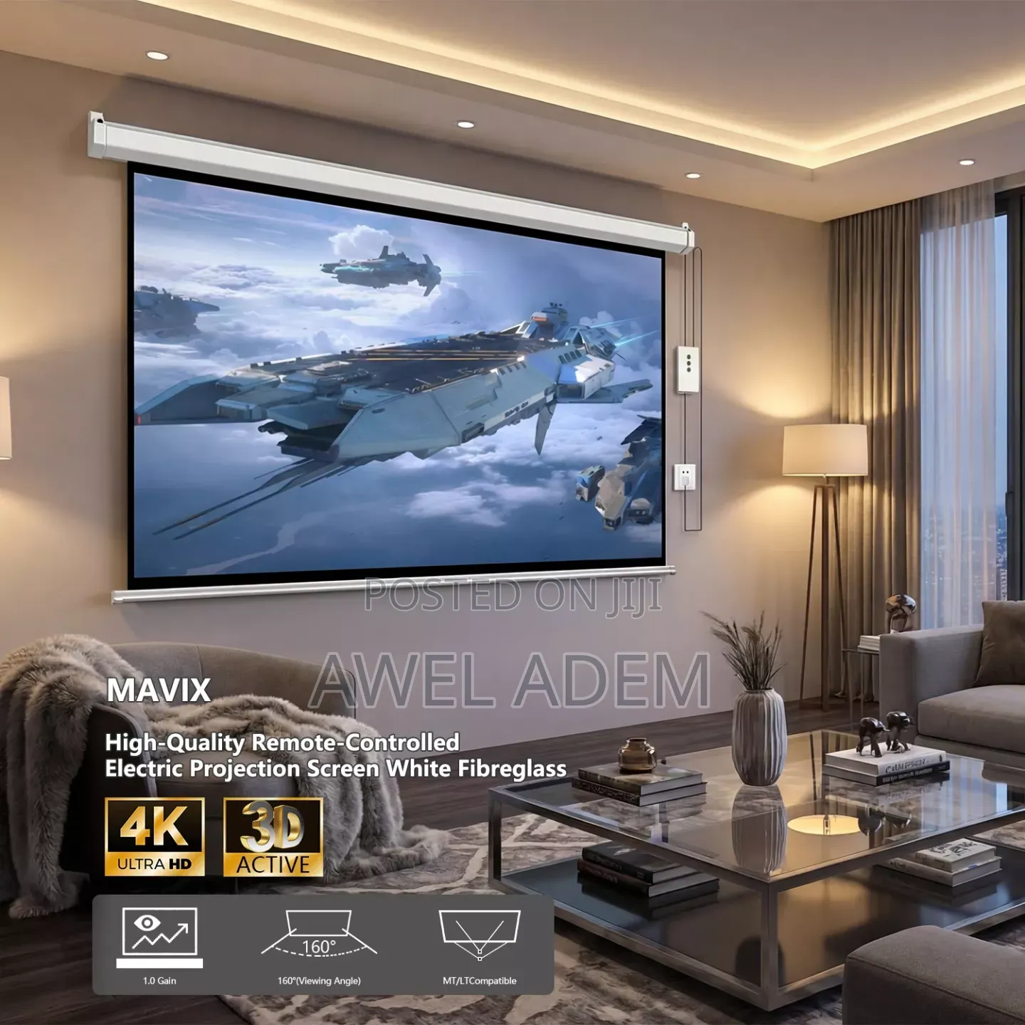 Motorized Projector Screen