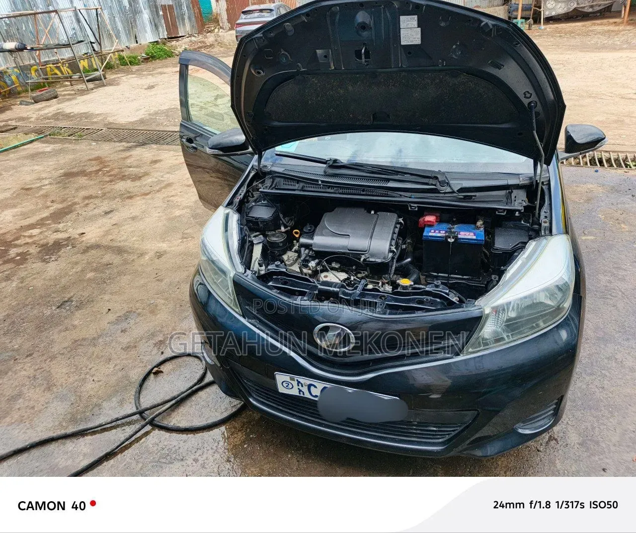 Toyota Yaris 2012 Black