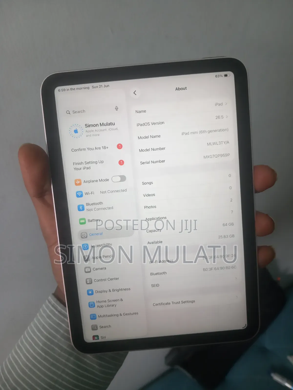 Apple iPad mini (2021) 64 GB Silver