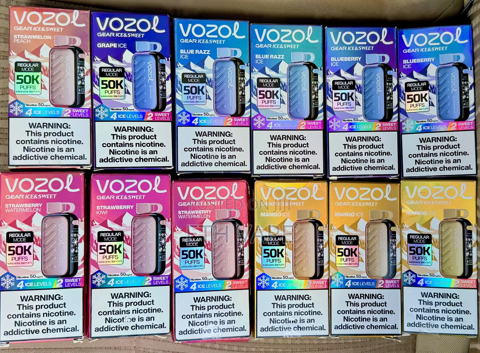 Vozol Vape 50,000 Puff With Variety Flavor