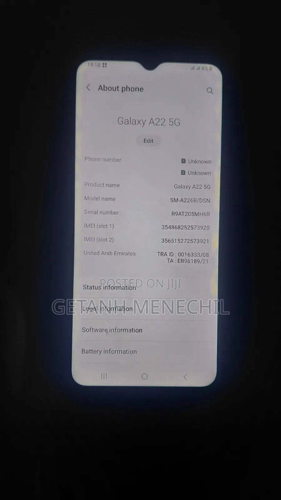 Samsung Galaxy A22 5G 64 GB Black