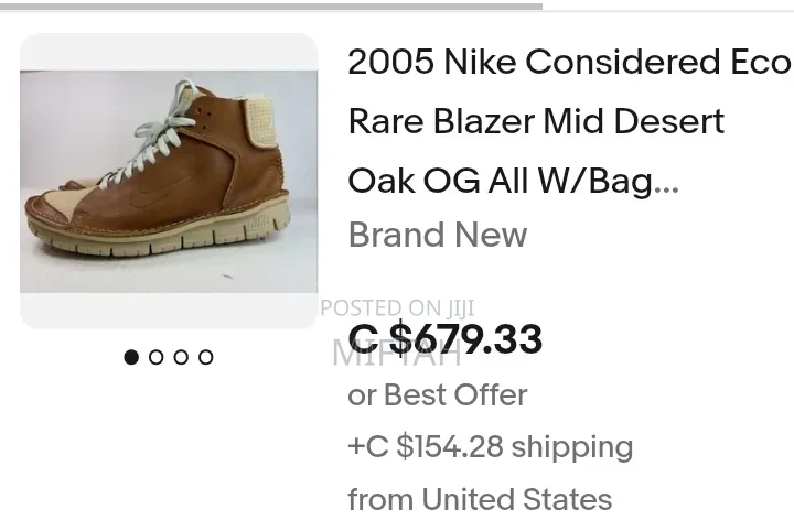 Nikey Rare Blazer Concidered Eco Mid Desert Oak Og Vintage