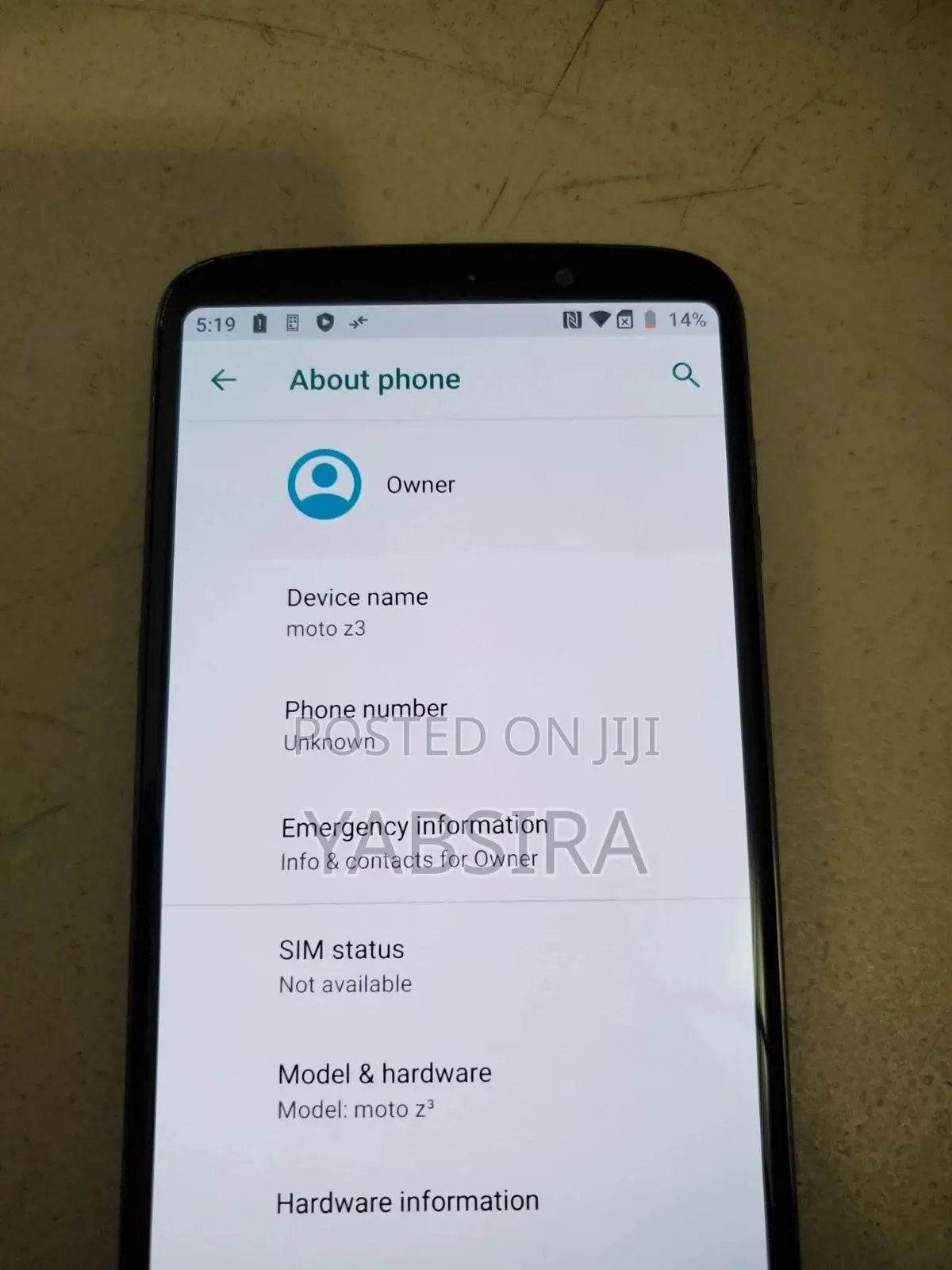 Motorola Moto Z3 64 GB Black